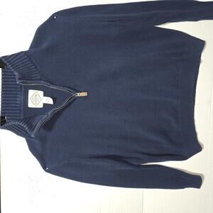 St. John's Bay Men's Blue Half-Zip Sweater